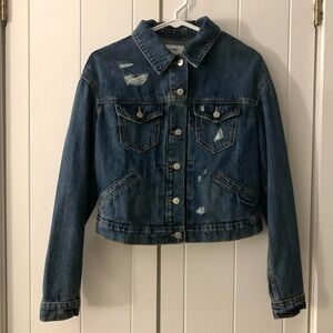 Cute Old Navy Slightly Cropped Denim Jacket